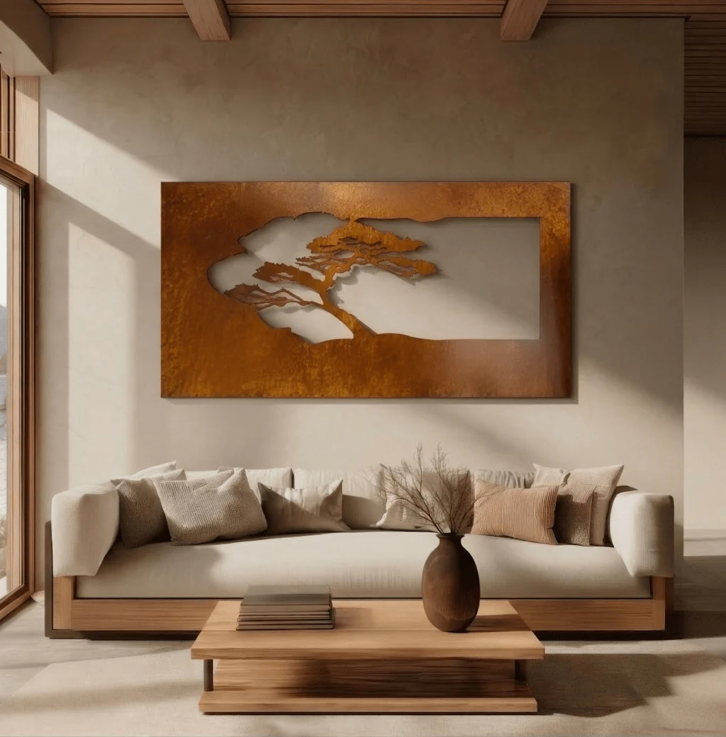 The Acacia - Metal Wall Art - Oxide