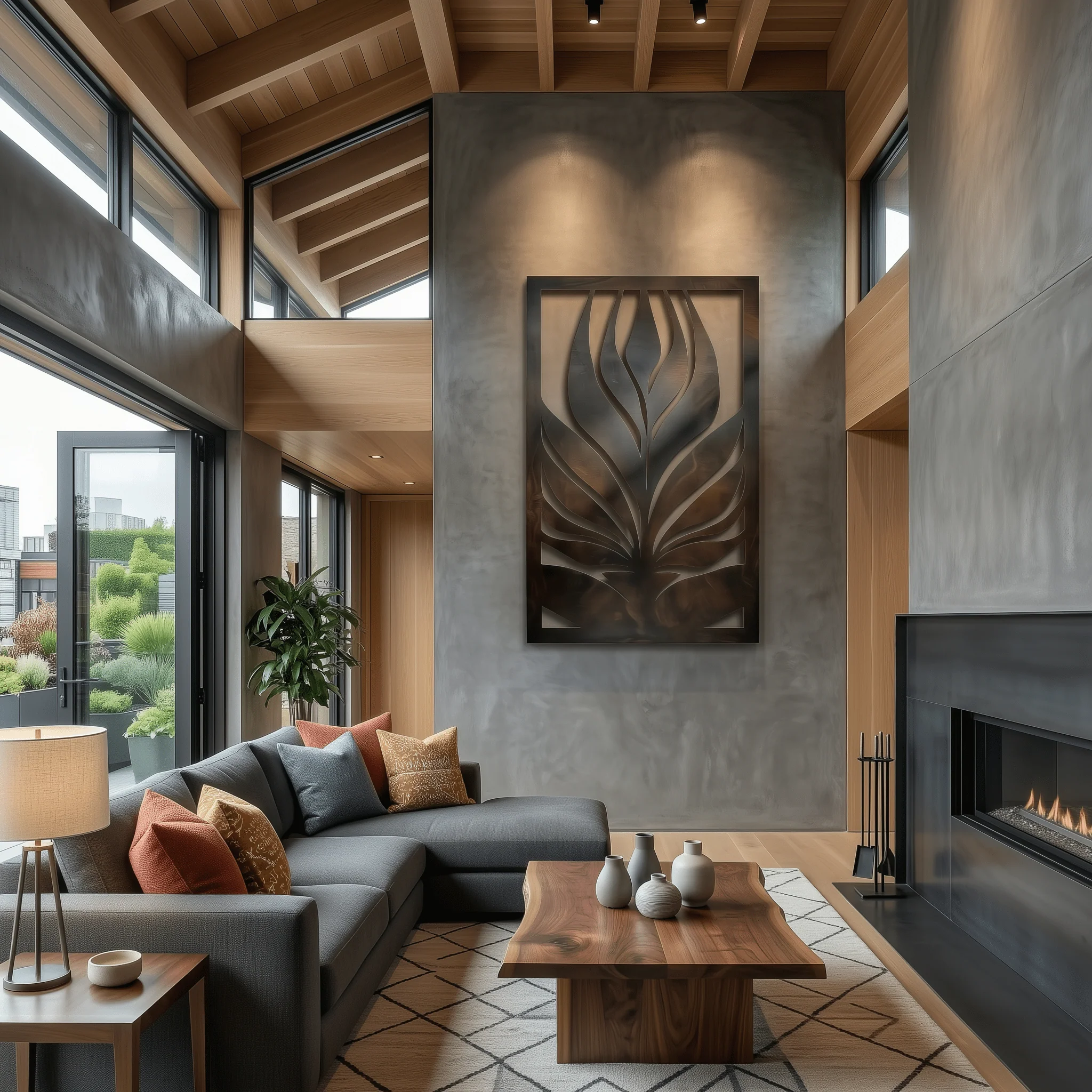 The Agave - Metal Wall Art - Umber - Image 3