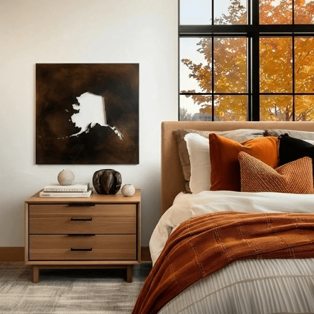 The Alaska - Metal Wall Art - Umber - Image 3