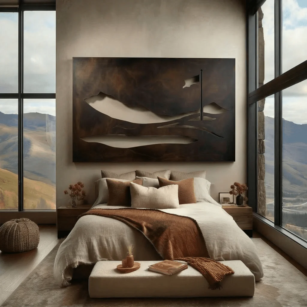 The Banner - Metal Wall Art - Umber - Image 3