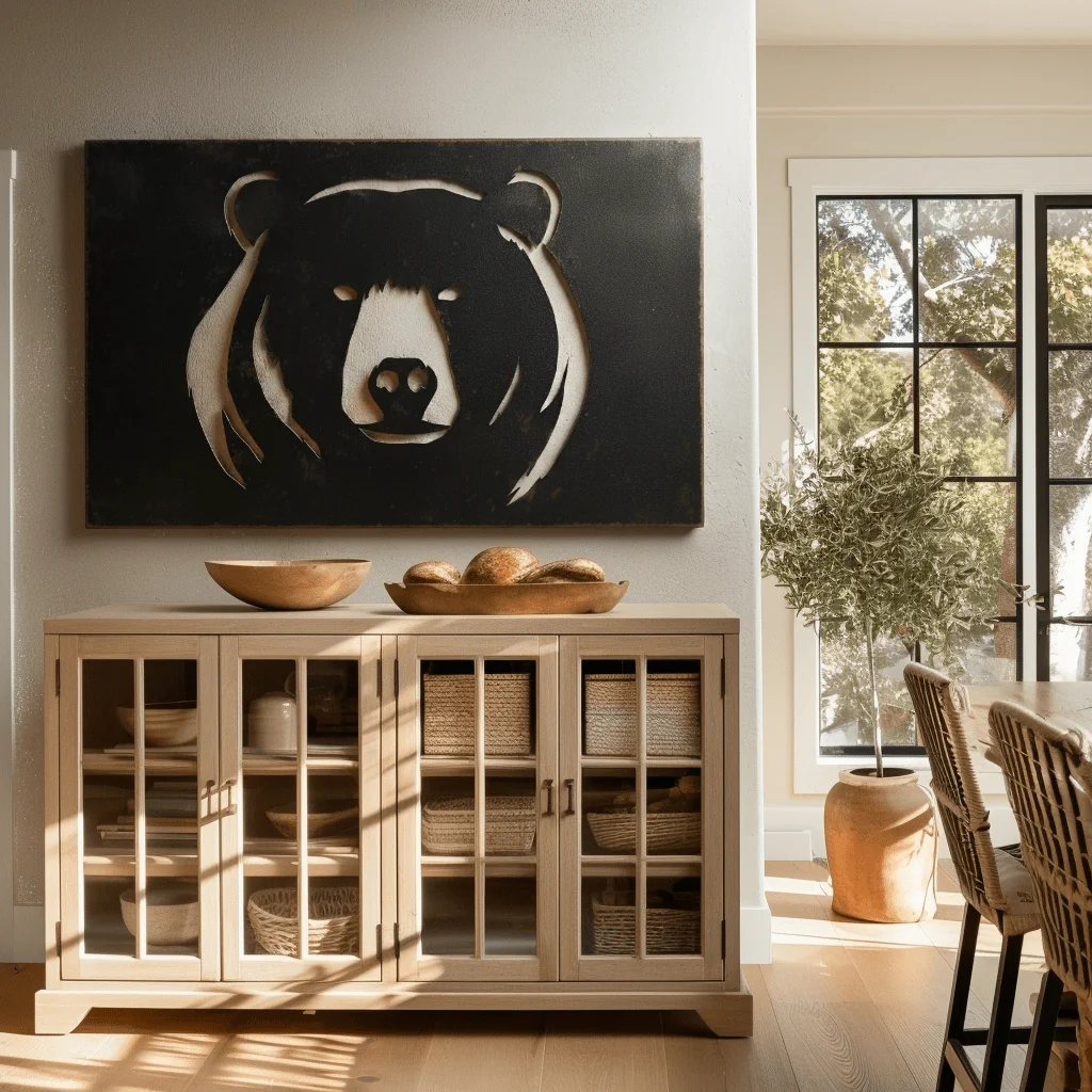 The Black Bear - Metal Wall Art - Forge - Image 2