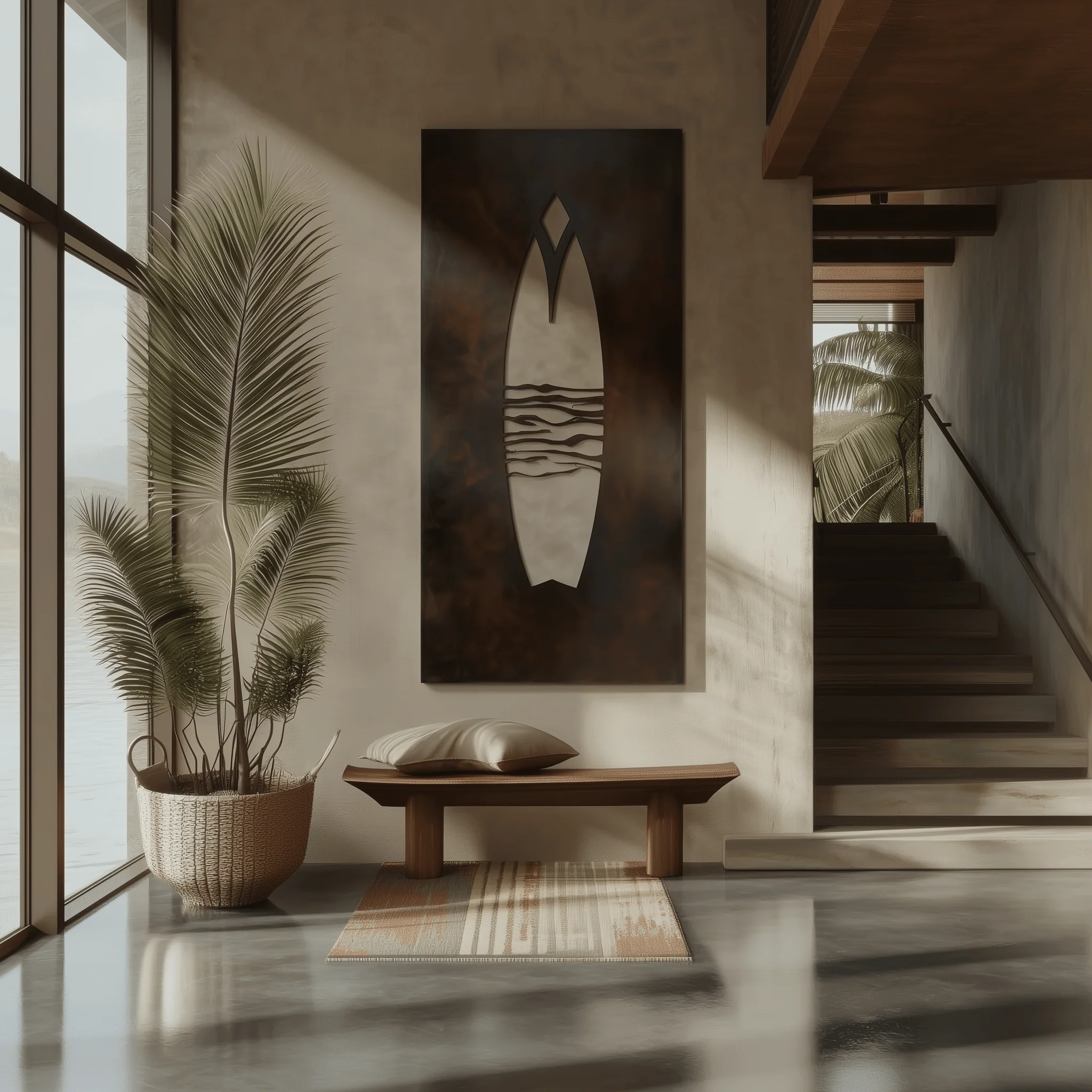 The Breakline - Metal Wall Art - Umber - Image 3