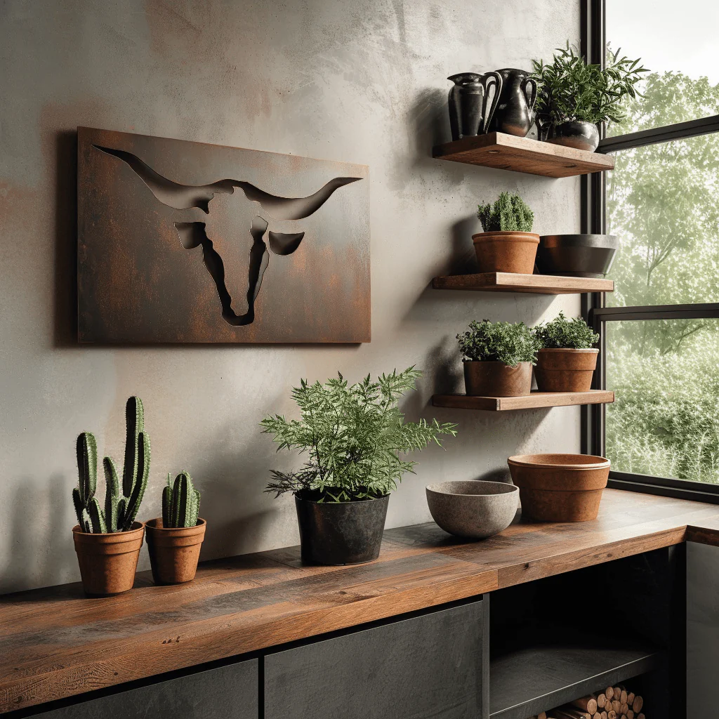 The Bull - Metal Wall Art - Umber - Image 3