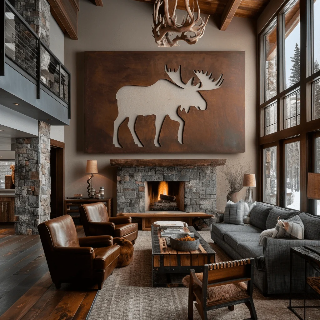 The Bullmark - Metal Wall Art - Umber - Image 3