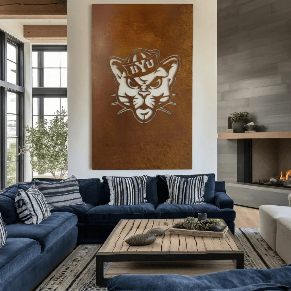 The BYU Cat - Wall Art - Portrait - Oxide