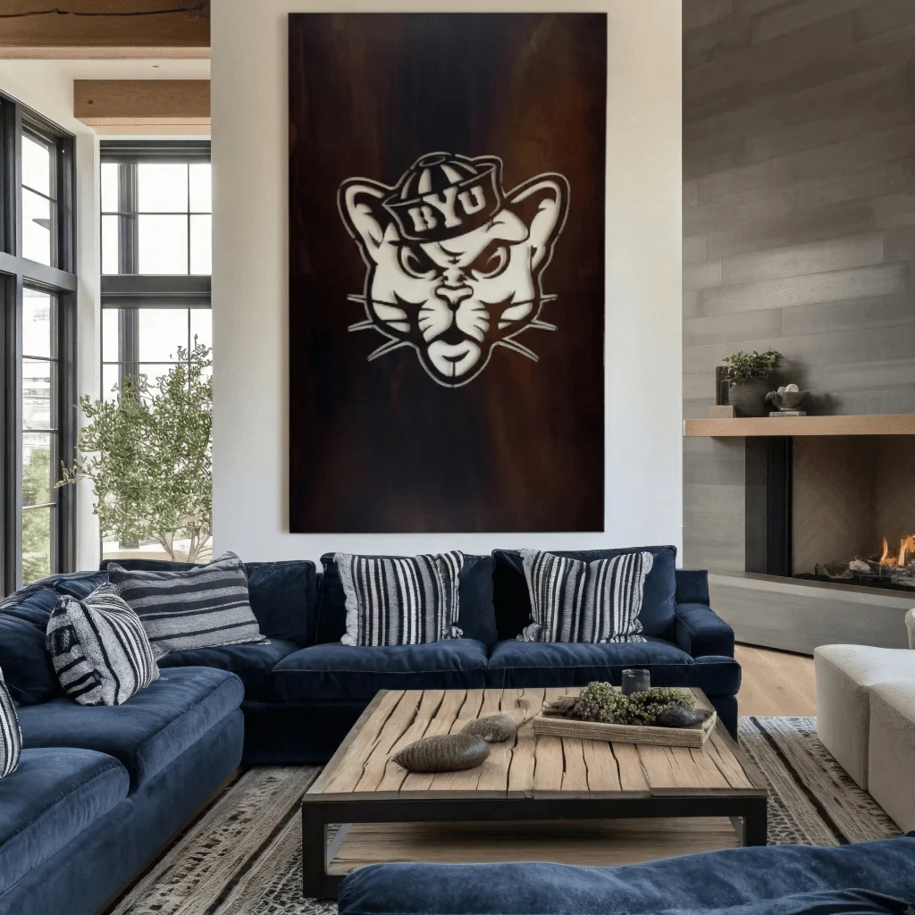 The BYU Cat - Wall Art - Portrait - Umber