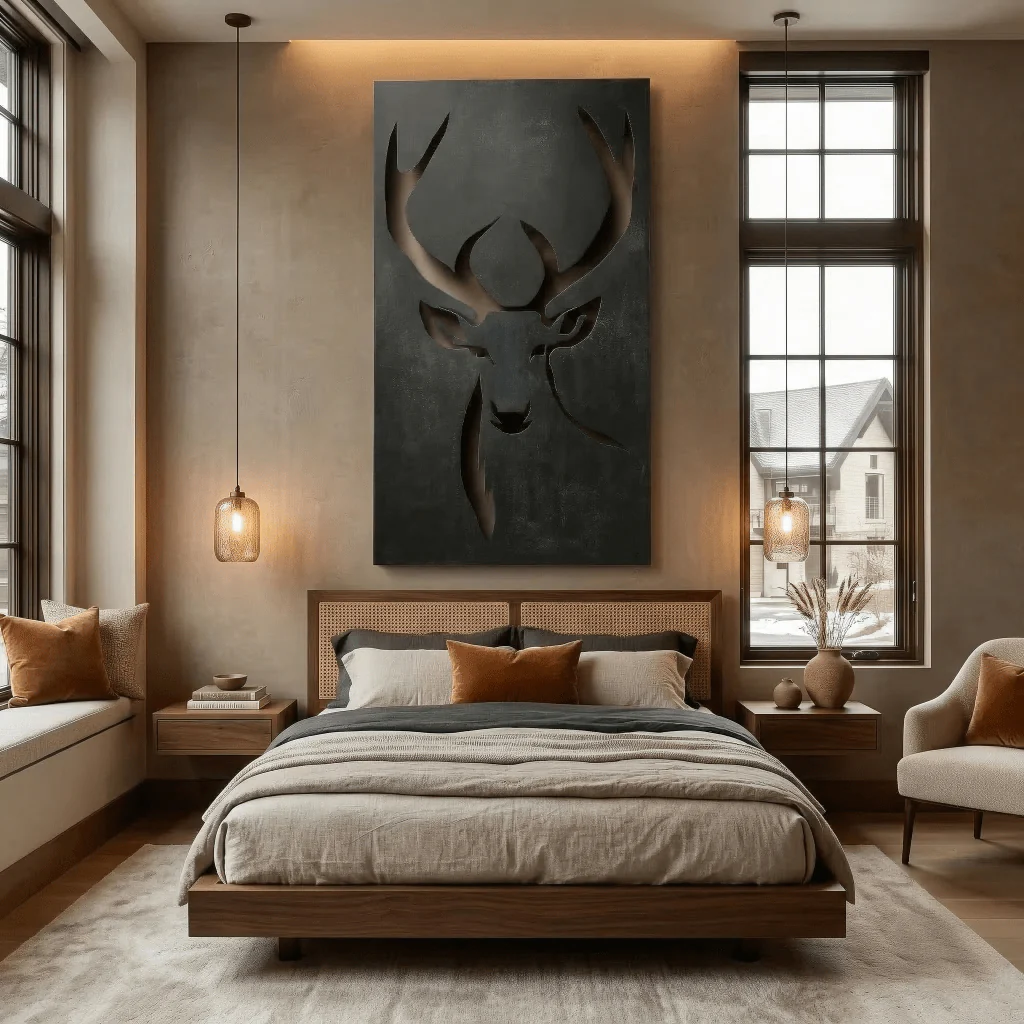 The Caribou - Metal Wall Art - Forge