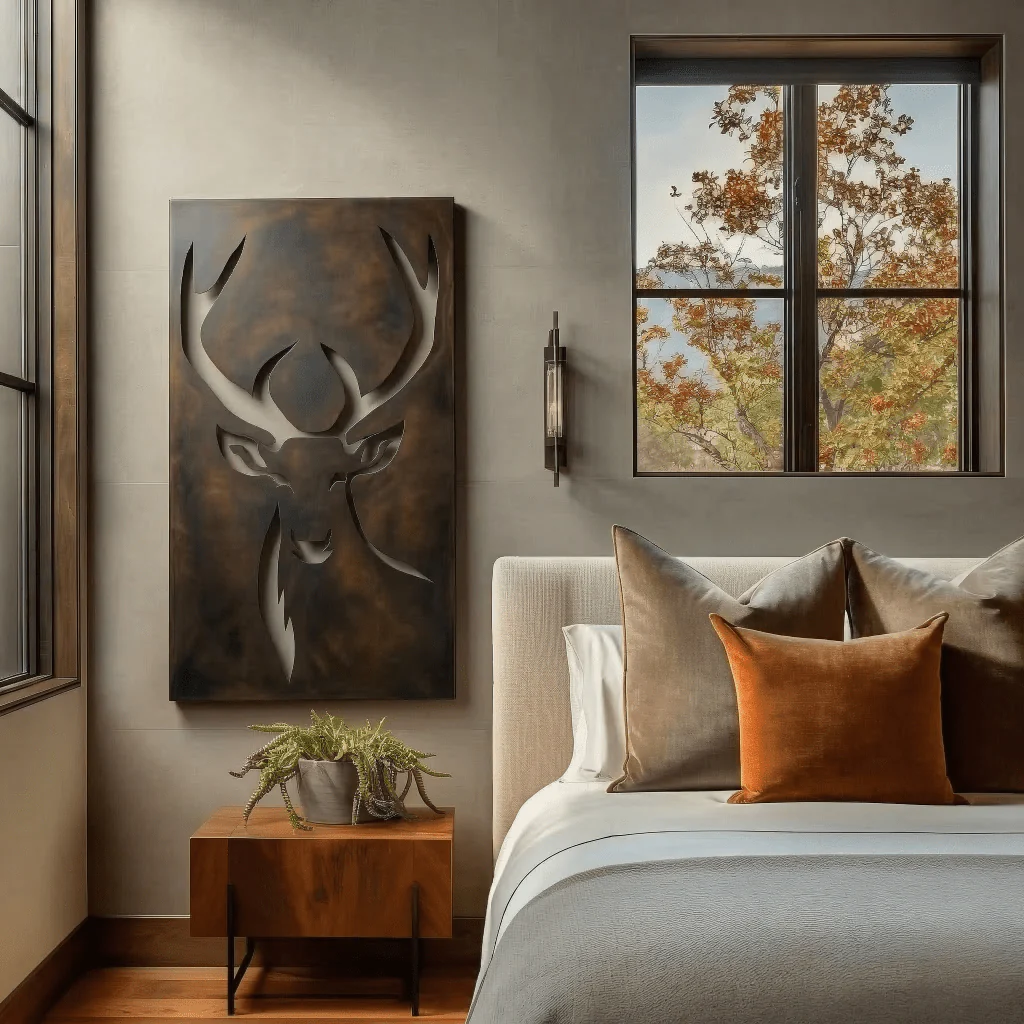 The Caribou - Metal Wall Art - Umber - Image 2