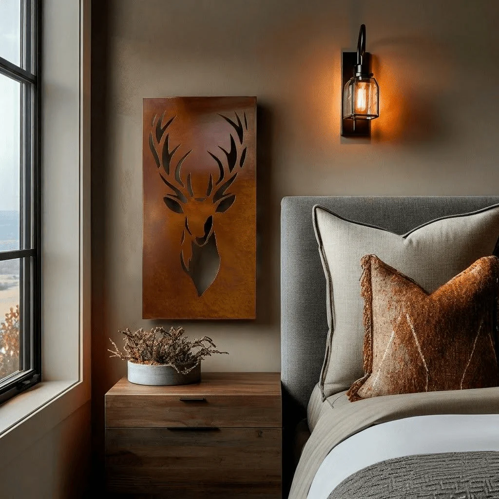 The Chital - Metal Wall Art - Oxide - Image 2