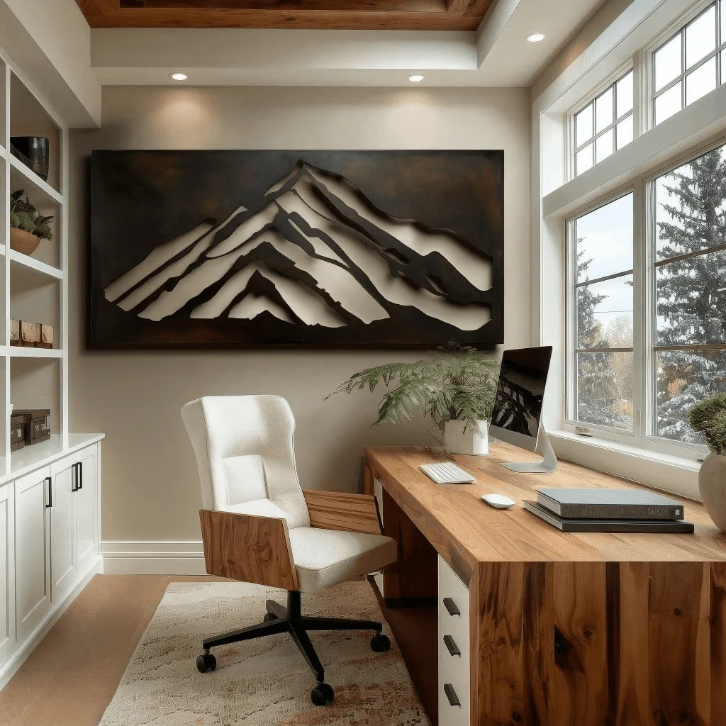 The Crested Butte - Metal Wall Art - Umber - Image 3