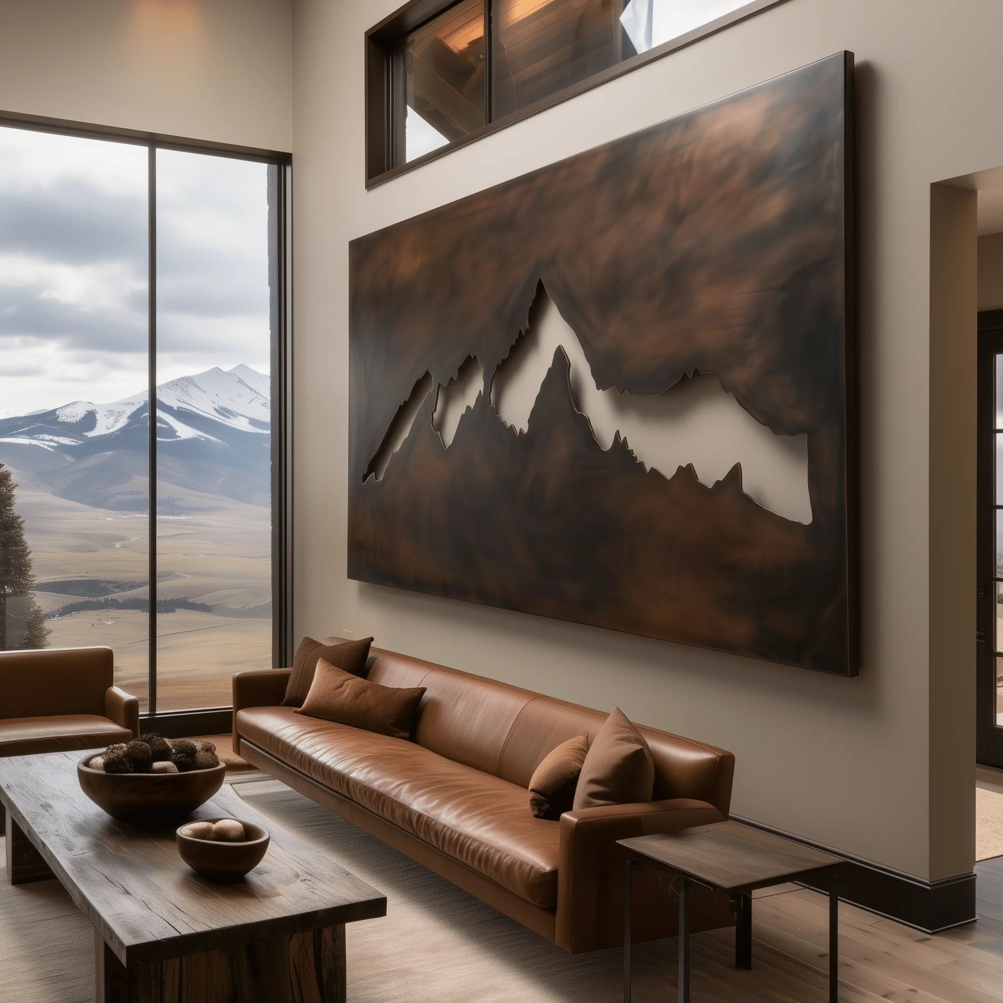 The Crestfall - Metal Wall Art - Umber - Image 3