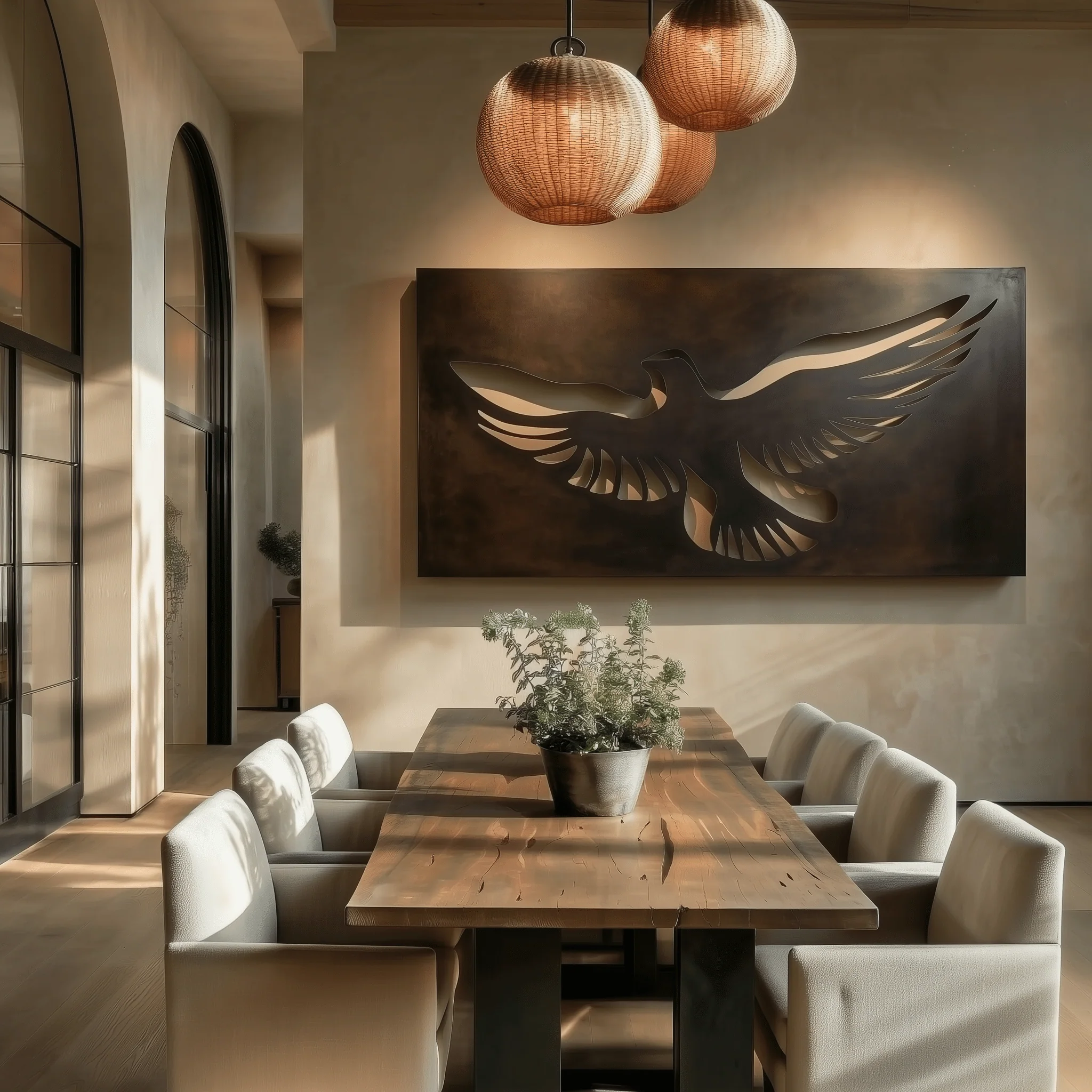 The Dove - Metal Wall Art - Umber - Image 4