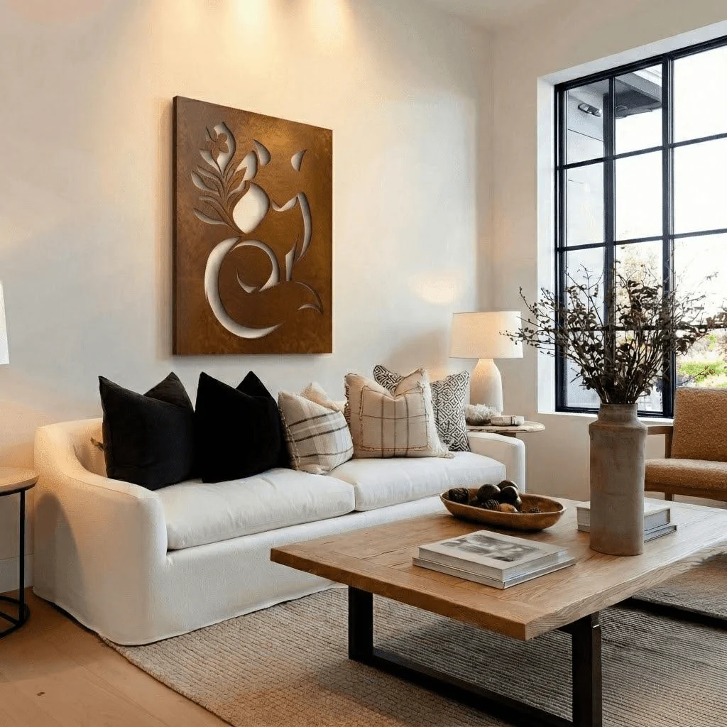 The Floral Fox - Metal Wall Art - Oxide - Image 3