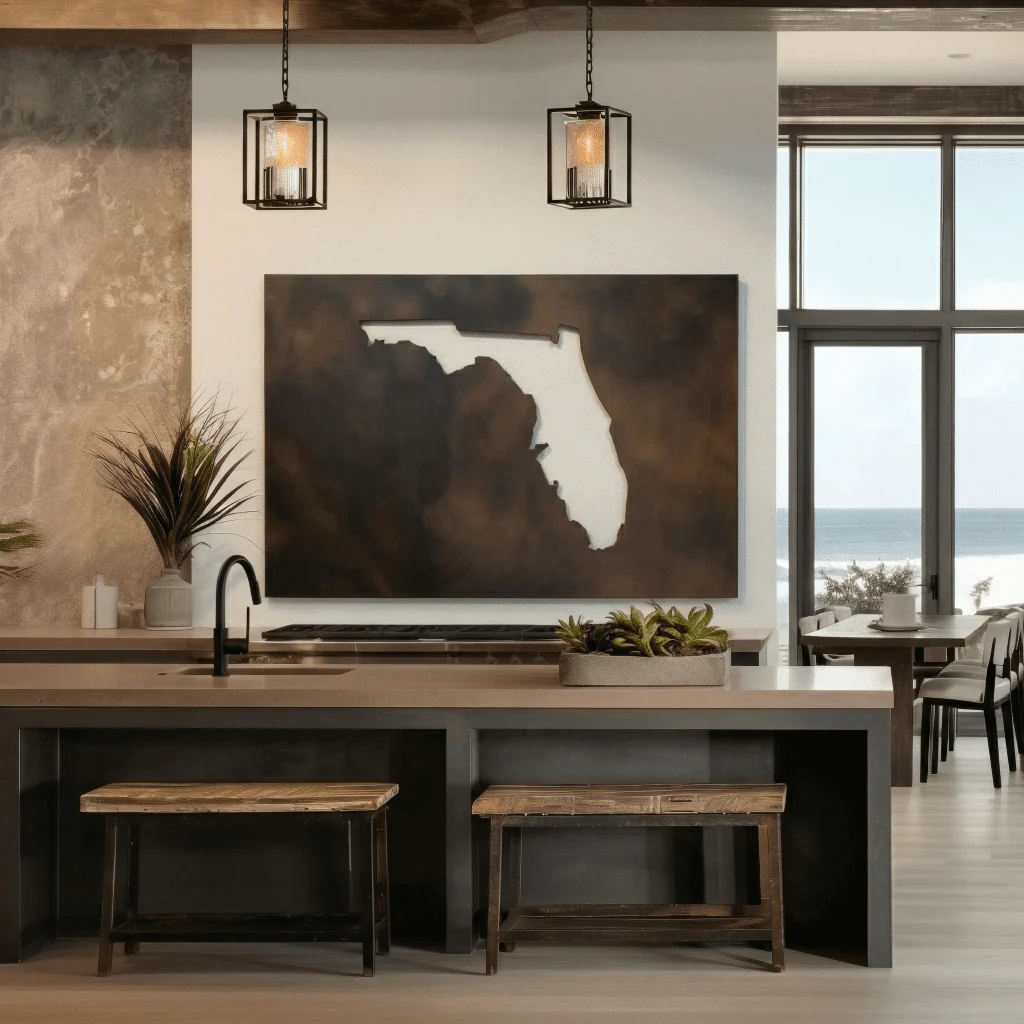 The Florida - Metal Wall Art - Umber - Image 2