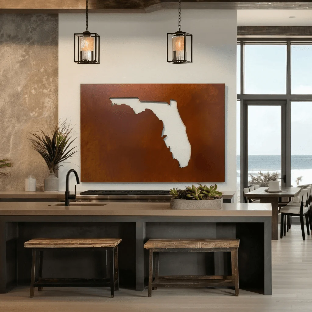 The Florida - Metal Wall Art - Oxide
