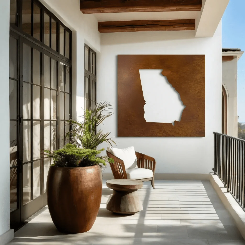 The Georgia - Metal Wall Art - Oxide - Image 3