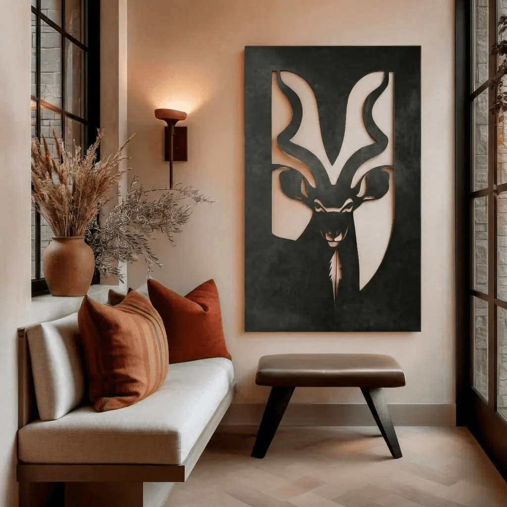 The Greater Kudu - Metal Wall Art - Forge - Image 4