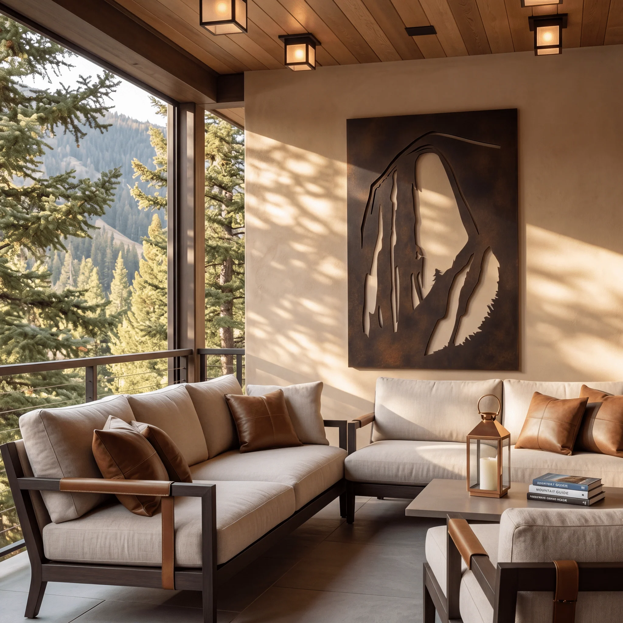 The Half Dome - Metal Wall Art - Umber - Image 2