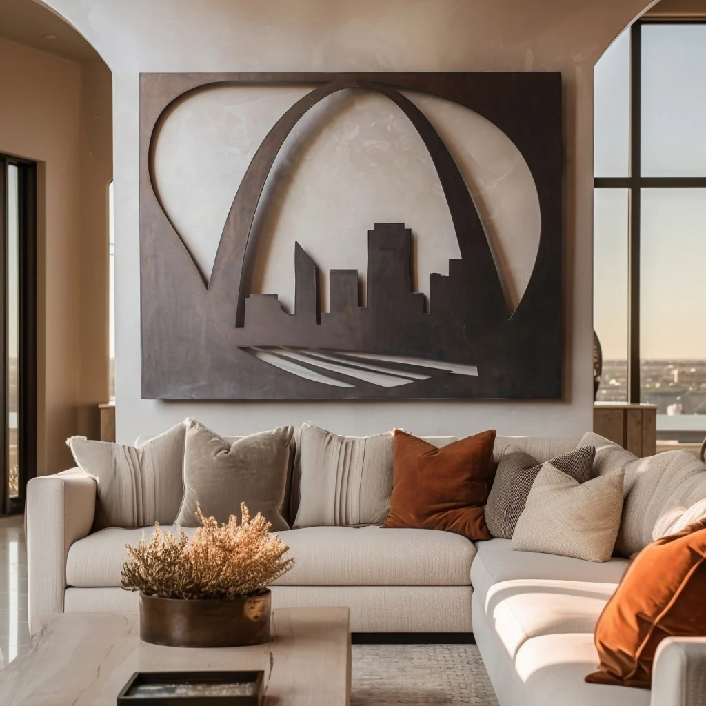 The Gateway Arch - Metal Wall Art - Umber - Image 2