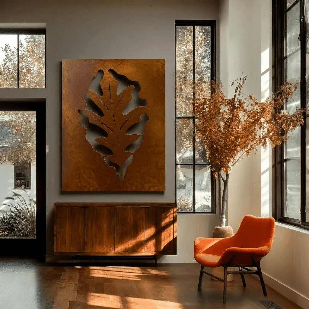 The Illinois White Oak - Metal Wall Art - Oxide - Image 3