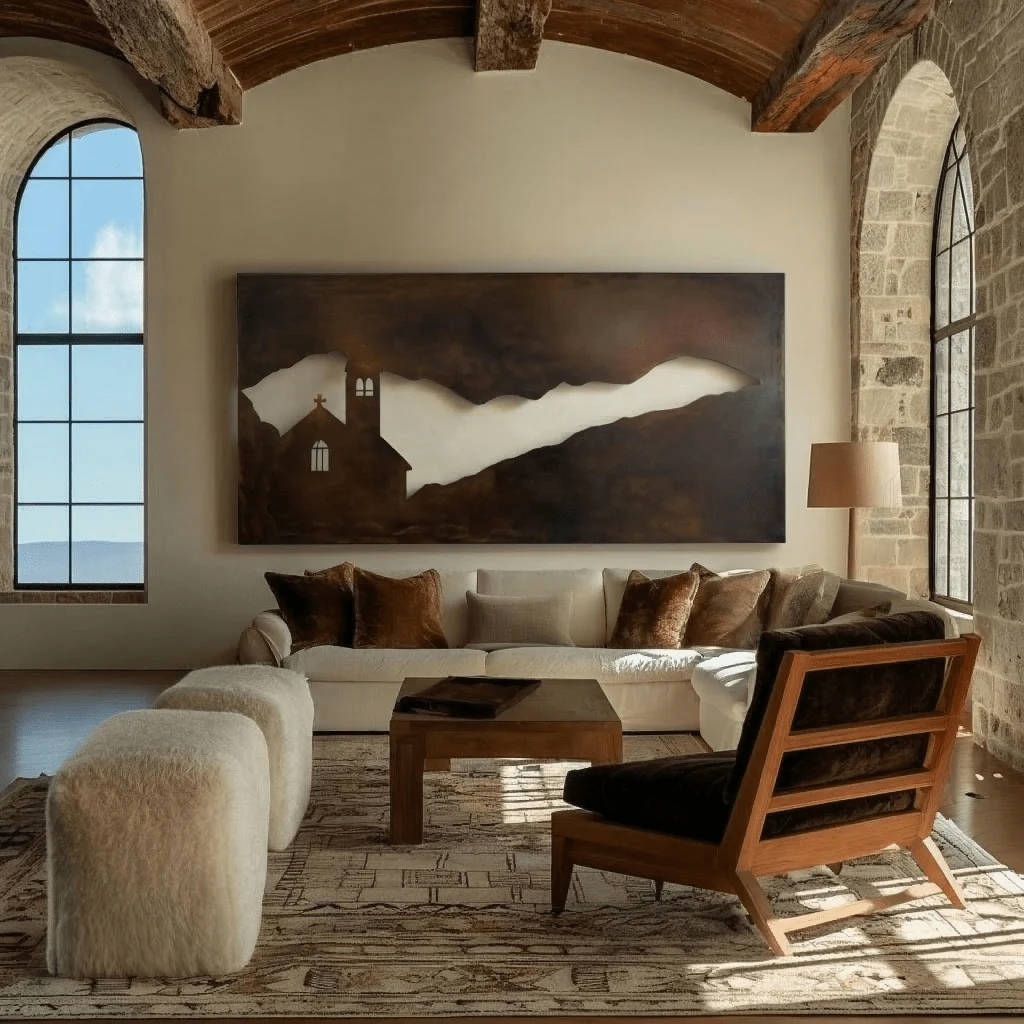 The Keep - Metal Wall Art - Umber