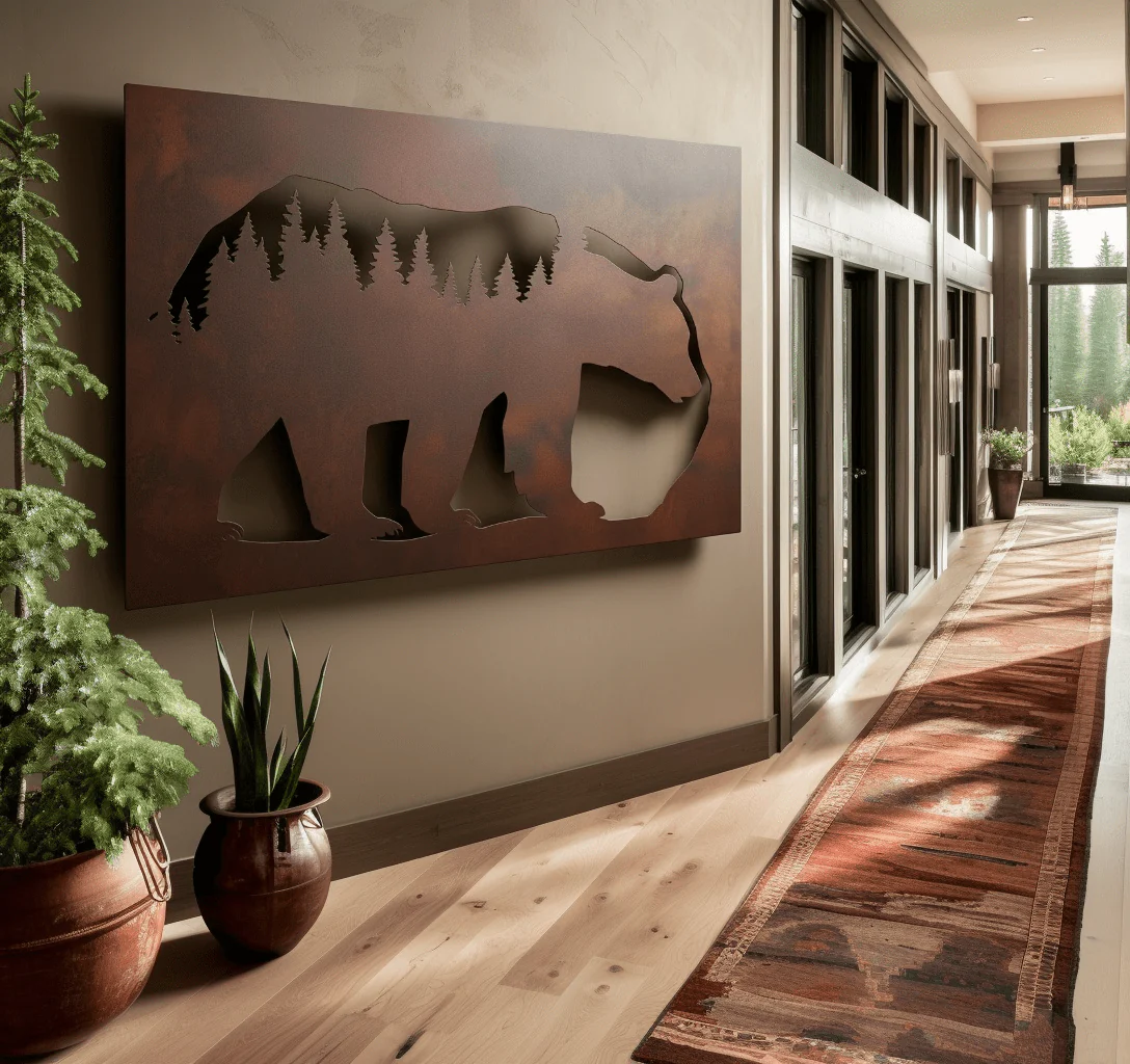 The Kodiak - Metal Wall Art - Umber - Image 3