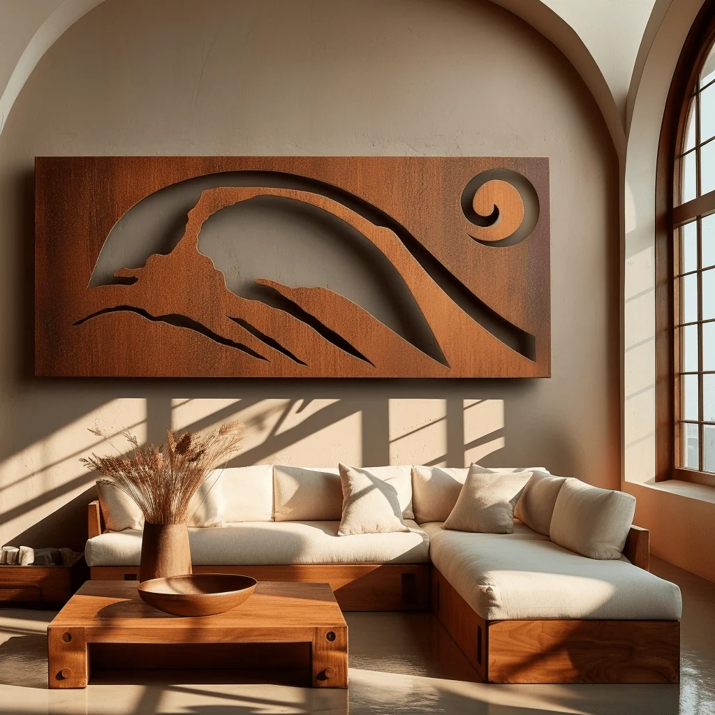 The Landscape Arch - Metal Wall Art - Oxide