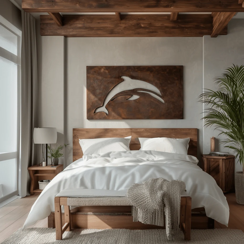 The Leap - Metal Wall Art - Umber - Image 3