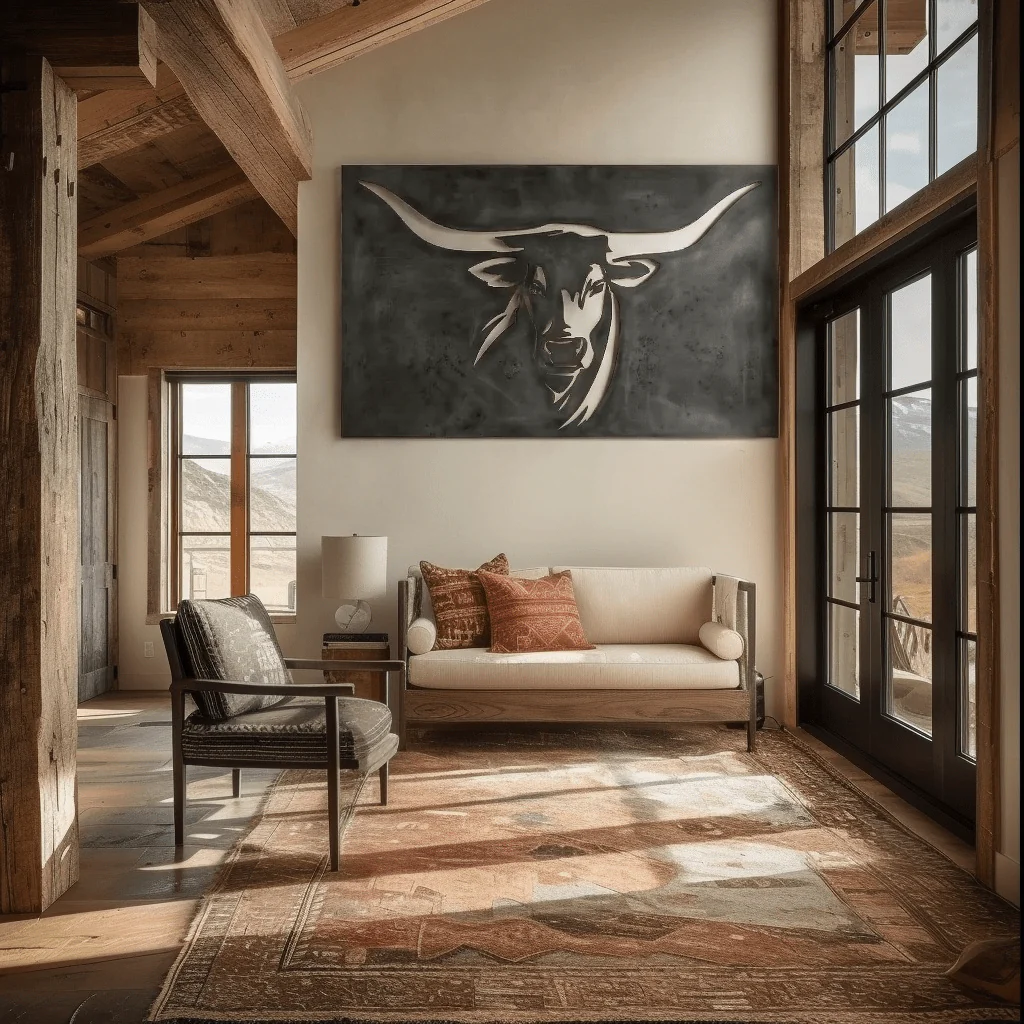 The Longhorn - Metal Wall Art - Forge - Image 3