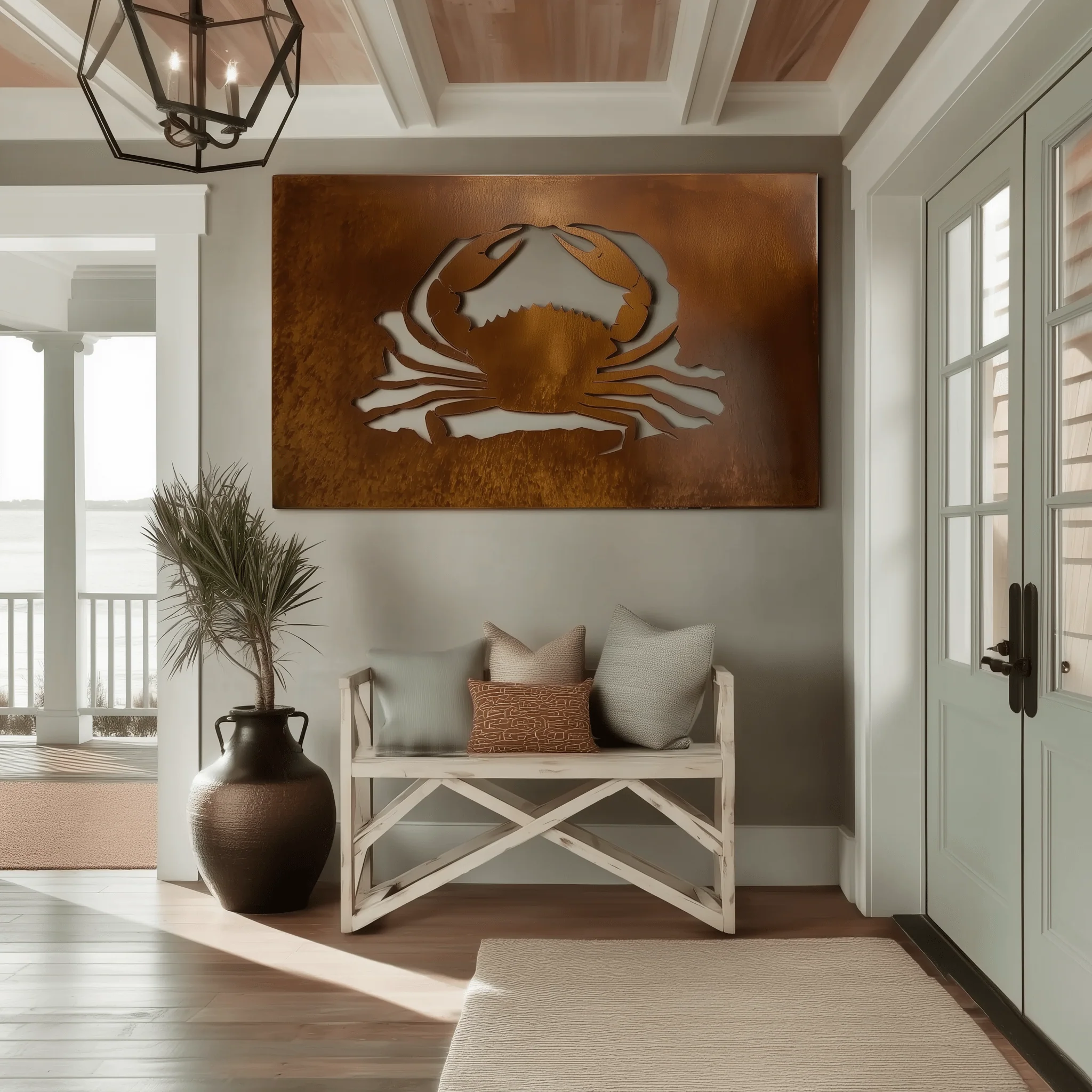 The Mud Crab - Metal Wall Art - Oxide