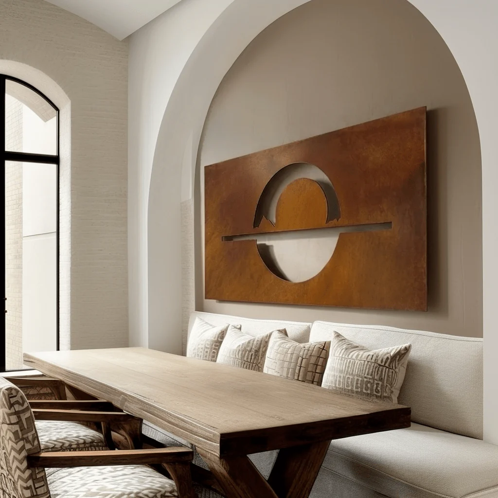 The Meridian - Metal Wall Art - Oxide