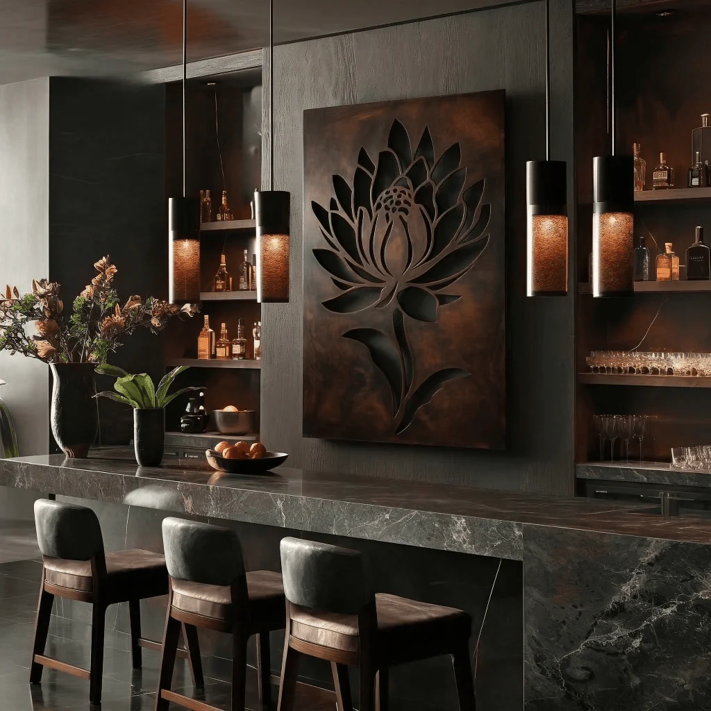 The Montana Bitterroot - Metal Wall Art - Umber - Image 2