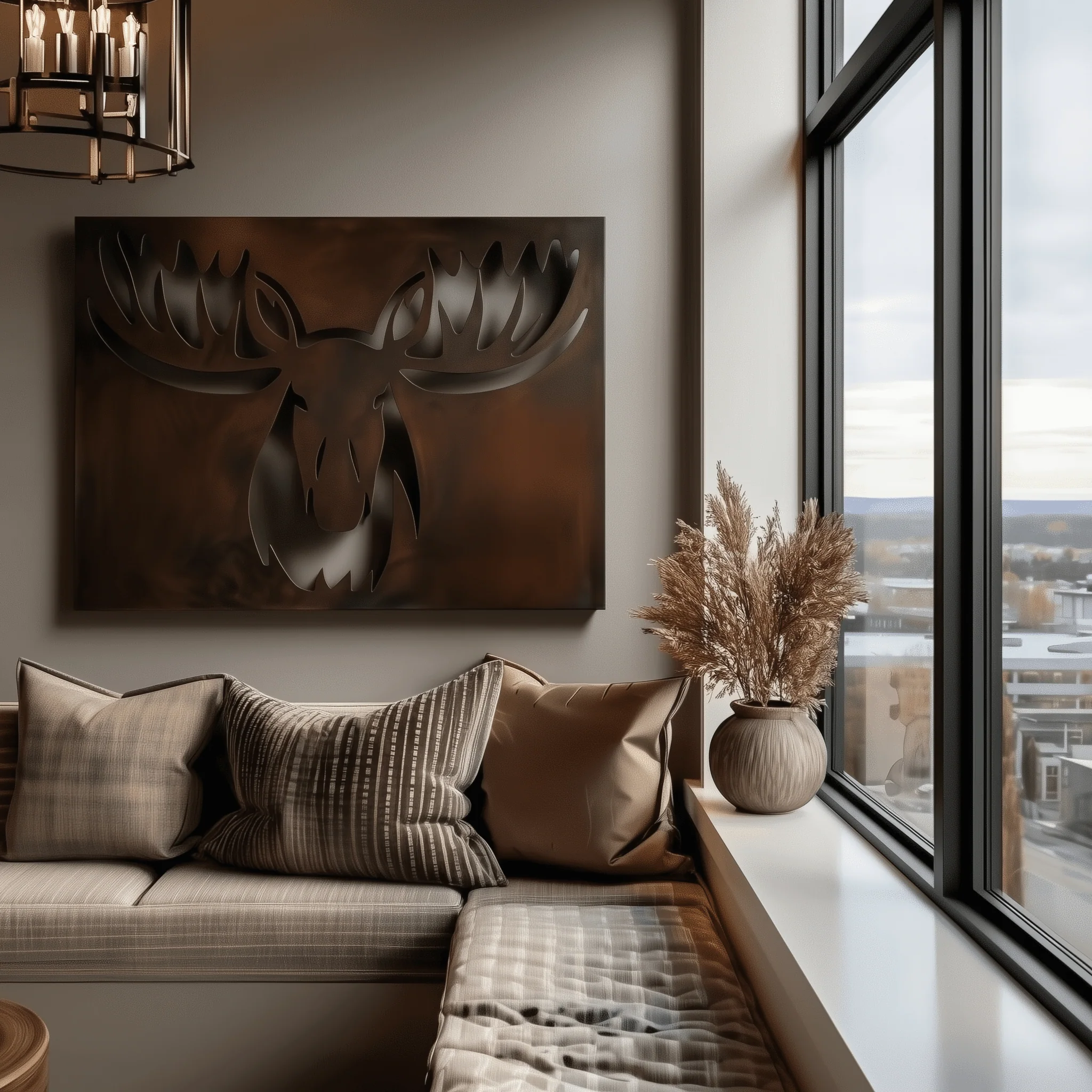 The Moose - Metal Wall Art - Umber - Image 3