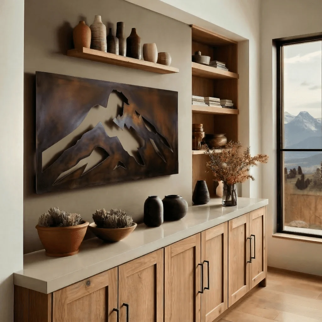 The Mount Baker - Metal Wall Art - Umber - Image 3