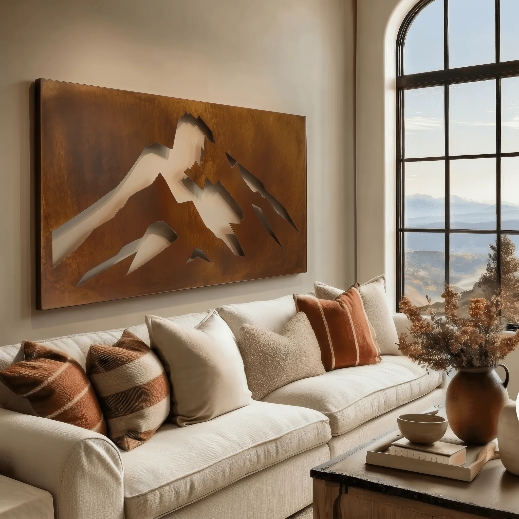 The Mount Baker - Metal Wall Art - Oxide