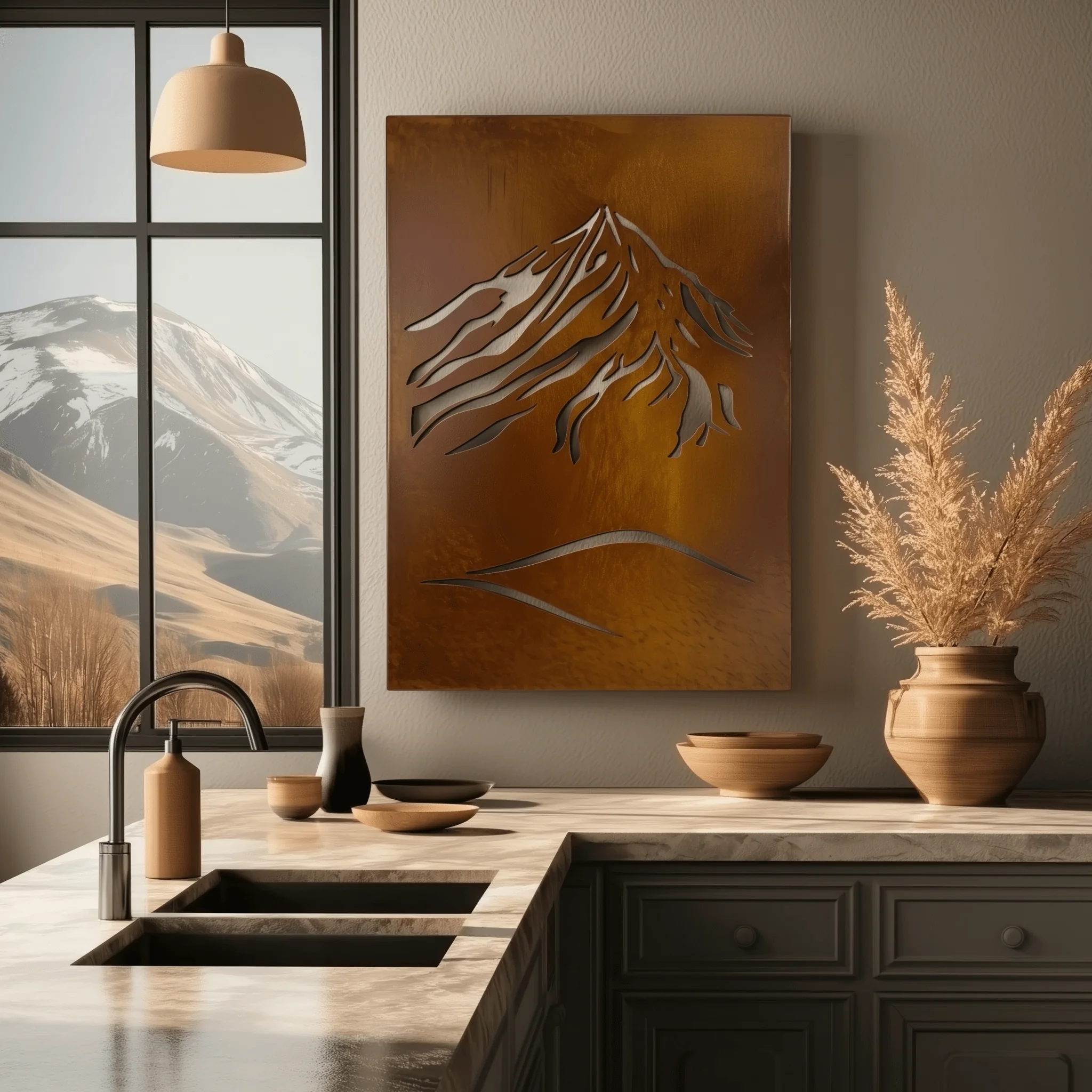 The Mount Elbert - Metal Wall Art - Oxide