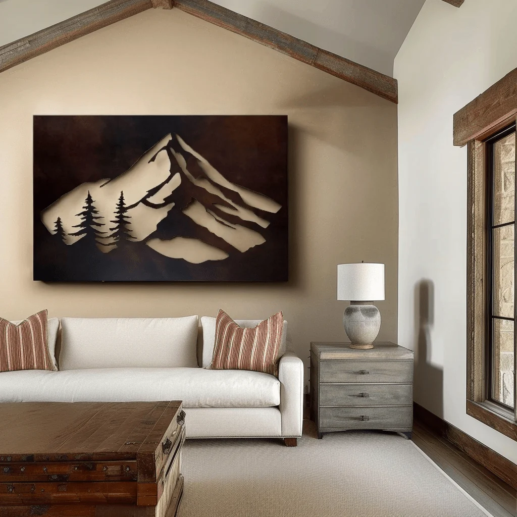 The Mount Hood - Metal Wall Art - Umber - Image 3