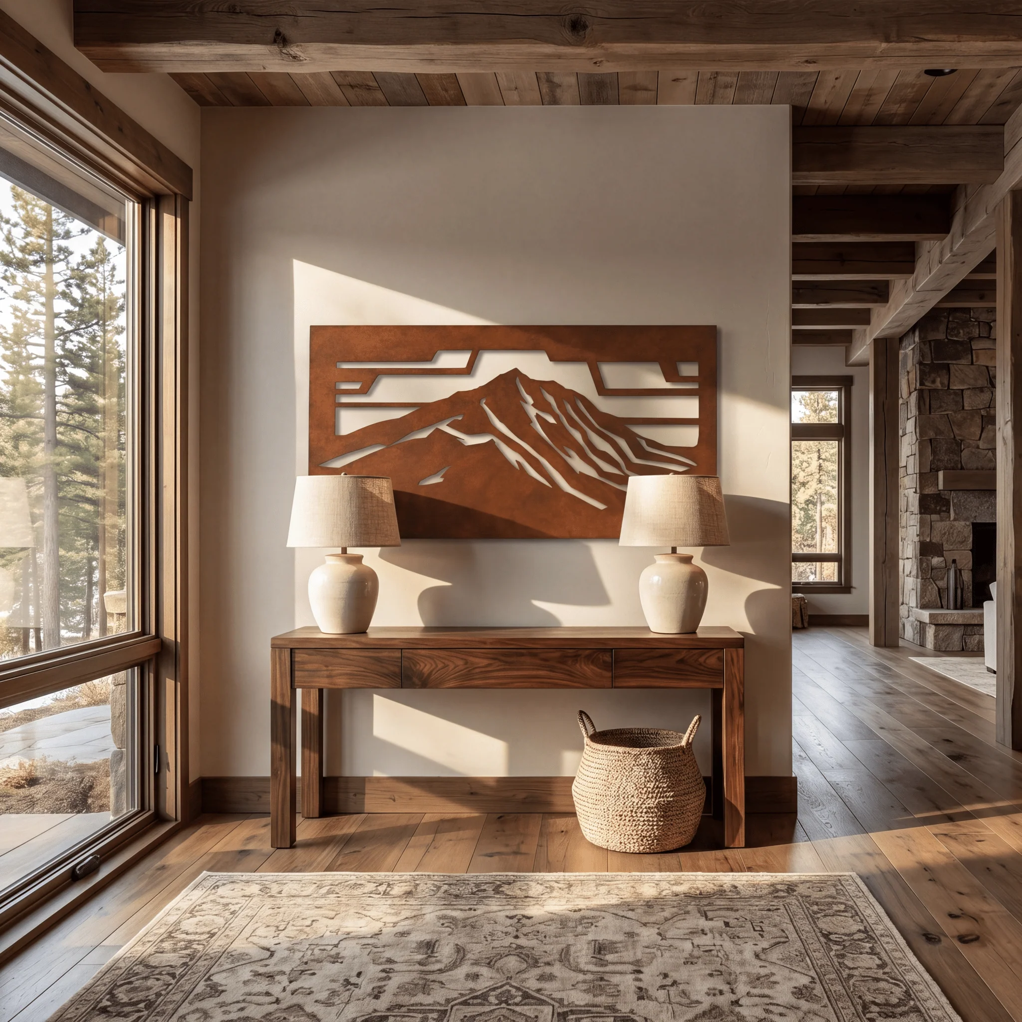 The Mount Katahdin - Metal Wall Art - Oxide