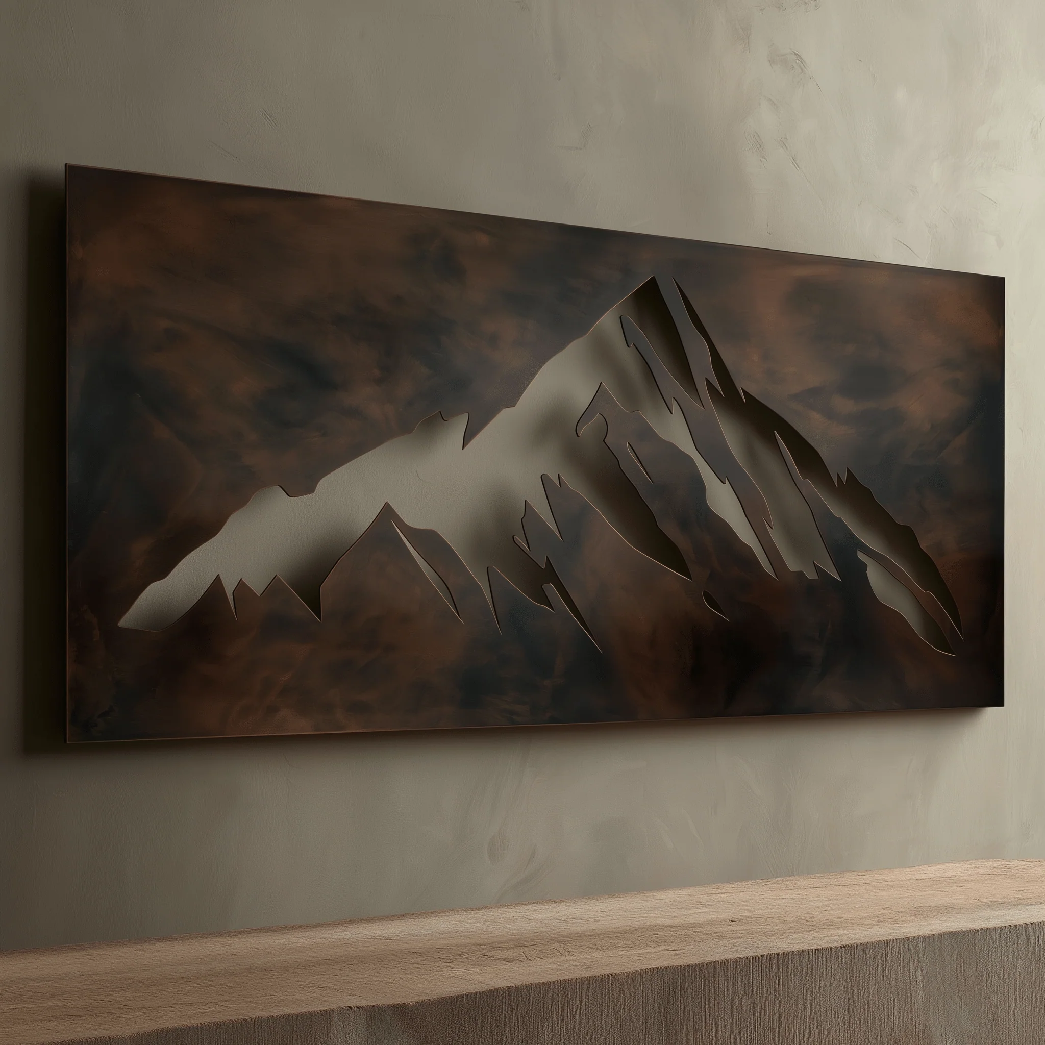The Mount McKinley - Metal Wall Art - Umber - Image 4
