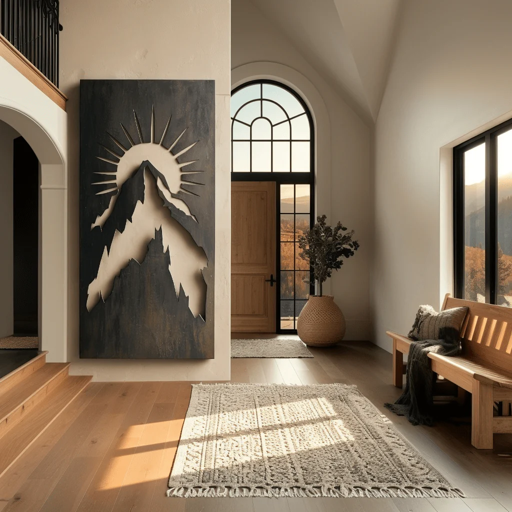The Mount Whitney - Metal Wall Art - Umber