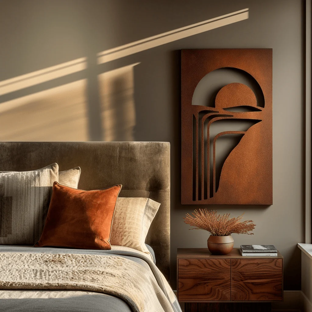 The Multnomah Falls - Metal Wall Art - Oxide