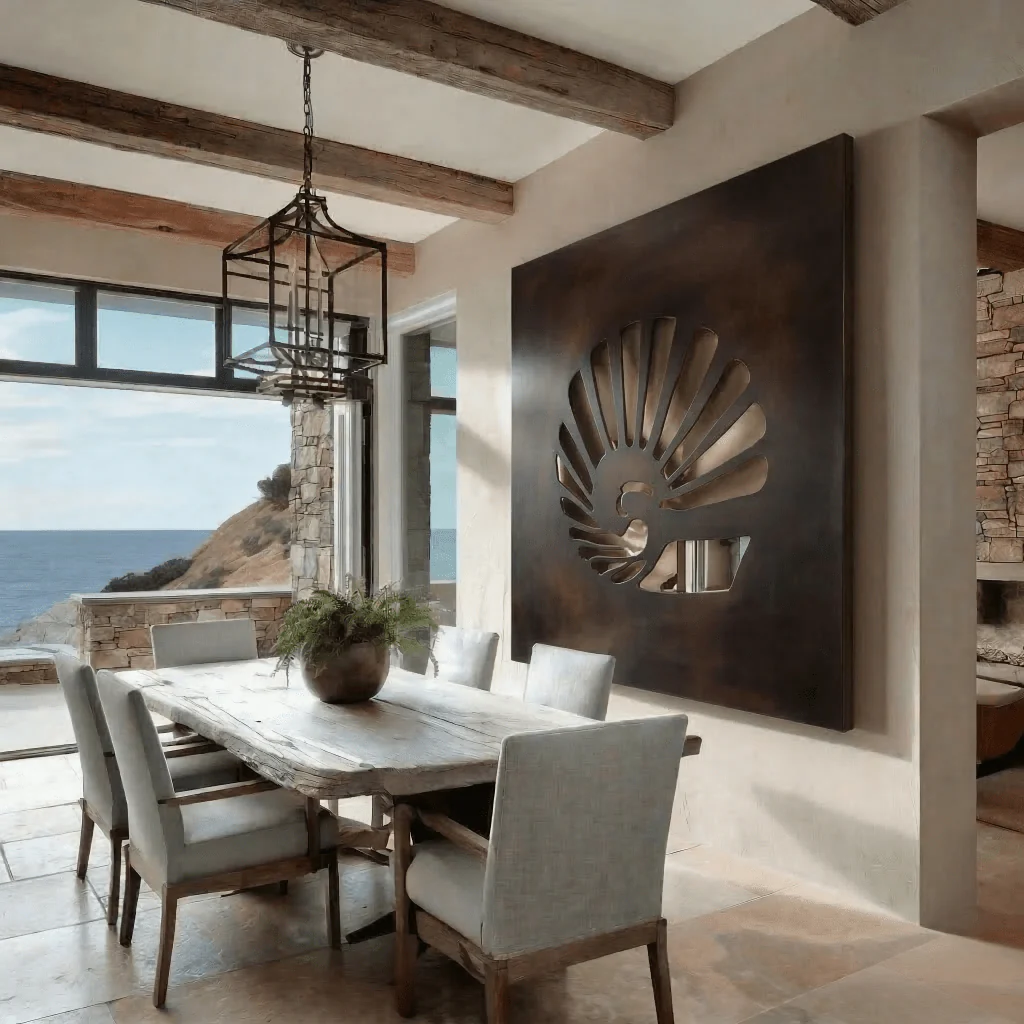 The Nautilus - Metal Wall Art - Umber - Image 2