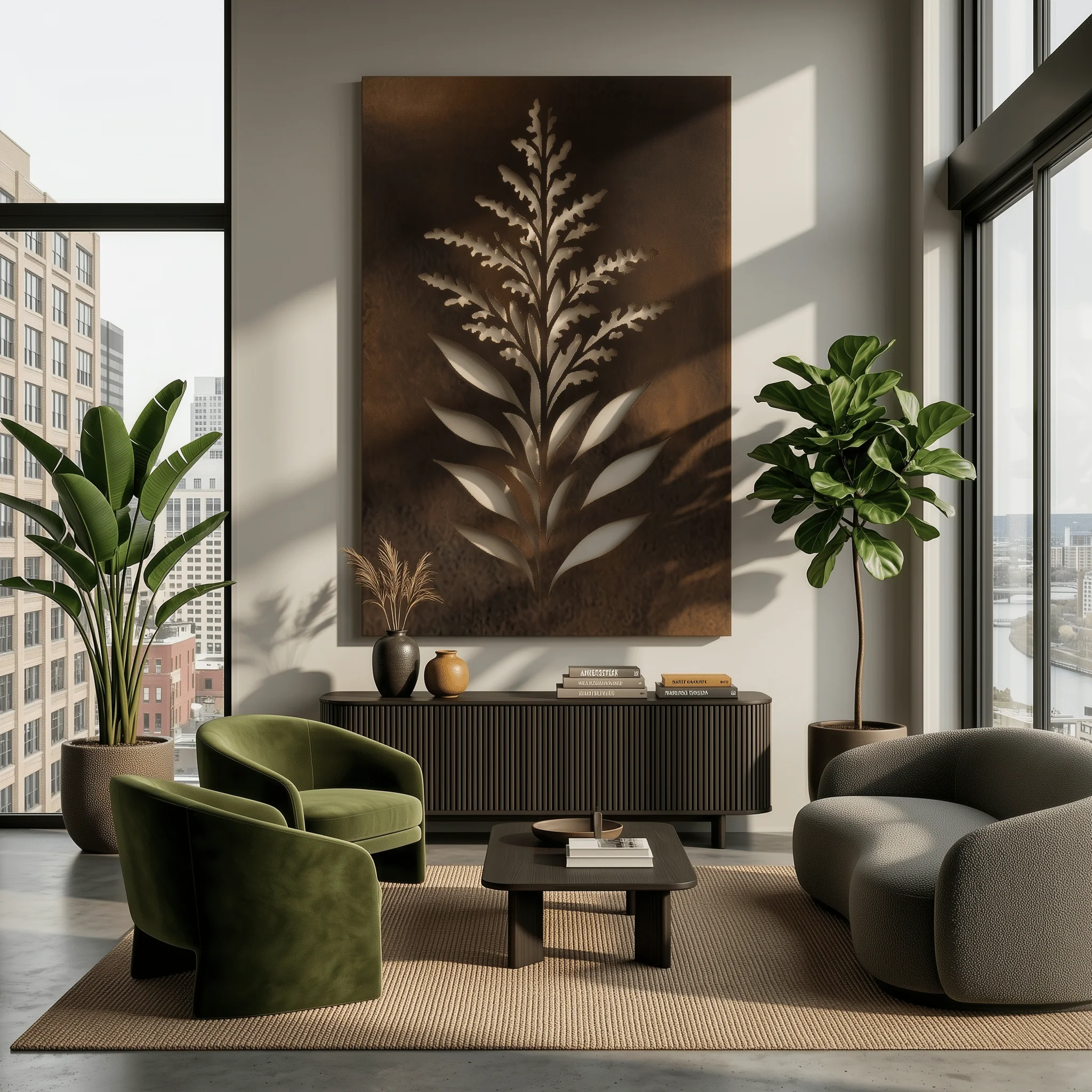 The Nebraska Goldenrod - Metal Wall Art - Umber