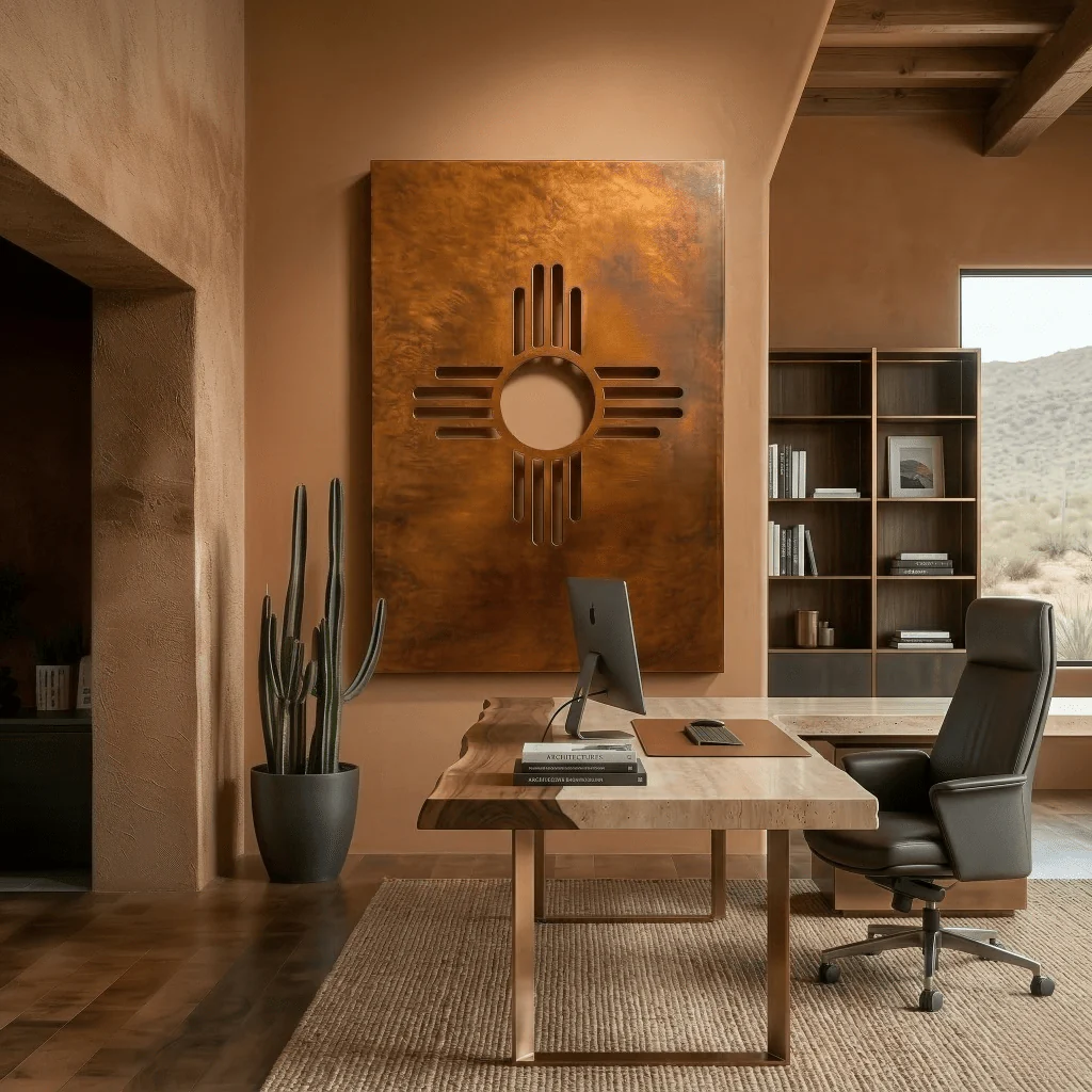 The New Mexico Zia Sun - Metal Wall Art - Oxide - Image 4