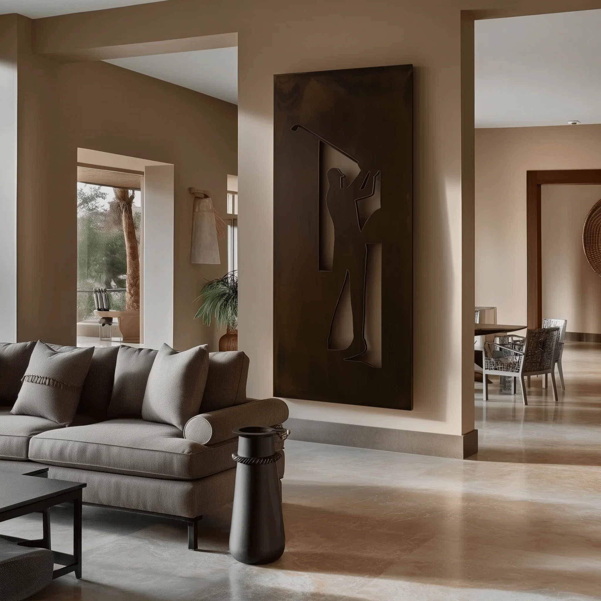 The Open - Metal Wall Art - Umber