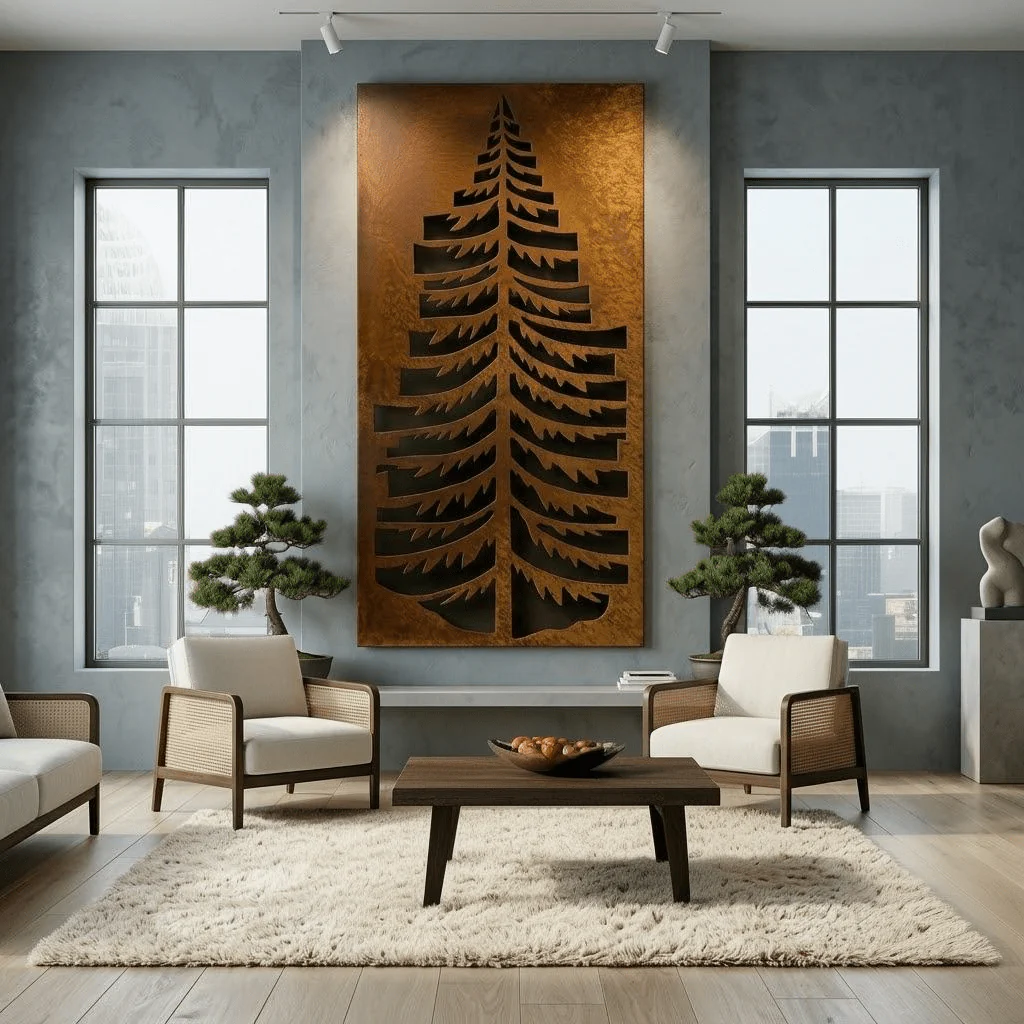 The Oregon Douglas Fir - Metal Wall Art - Oxide