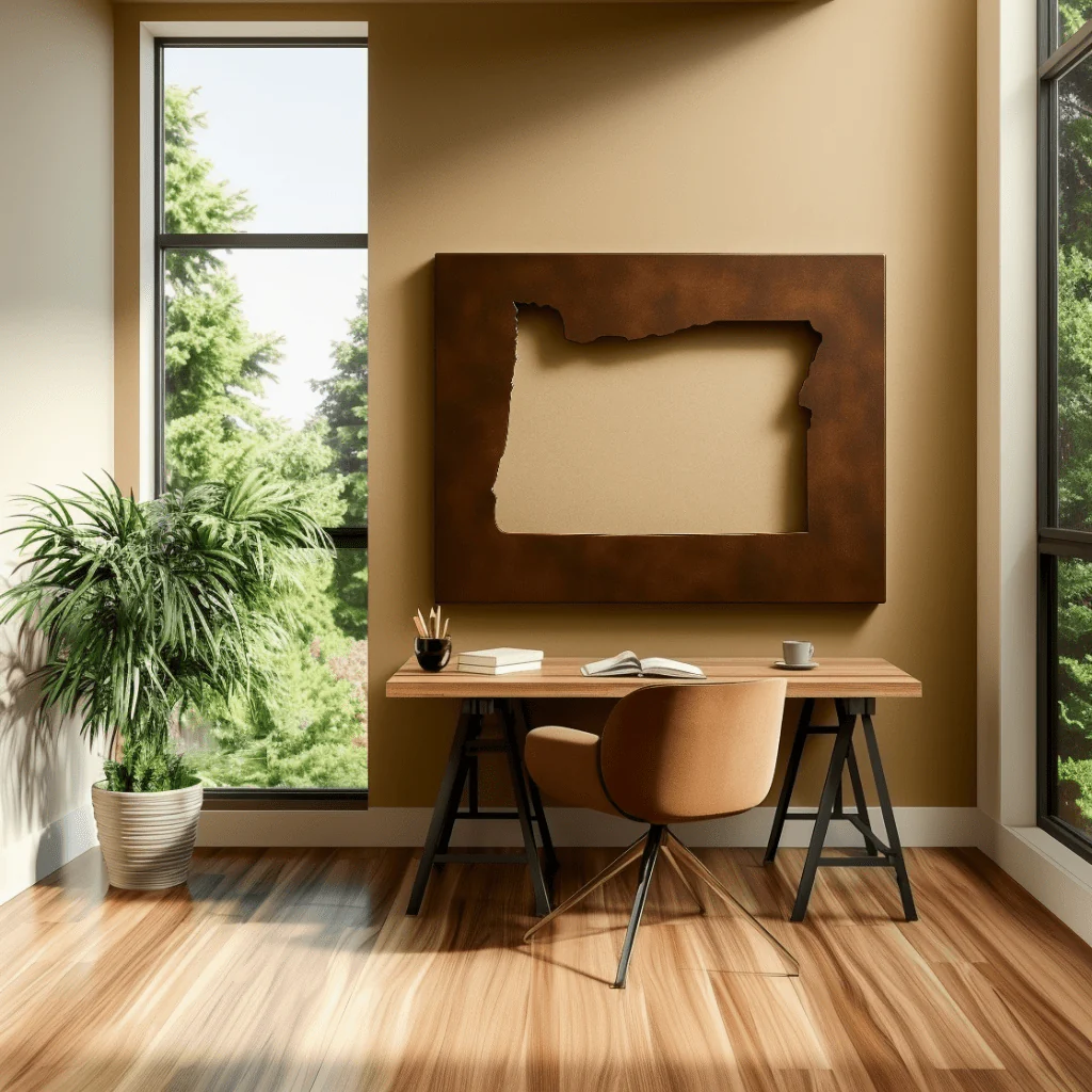 The Oregon - Metal Wall Art - Umber - Image 3