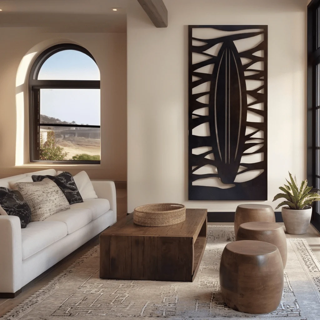 The Paddleboard - Metal Wall Art - Umber