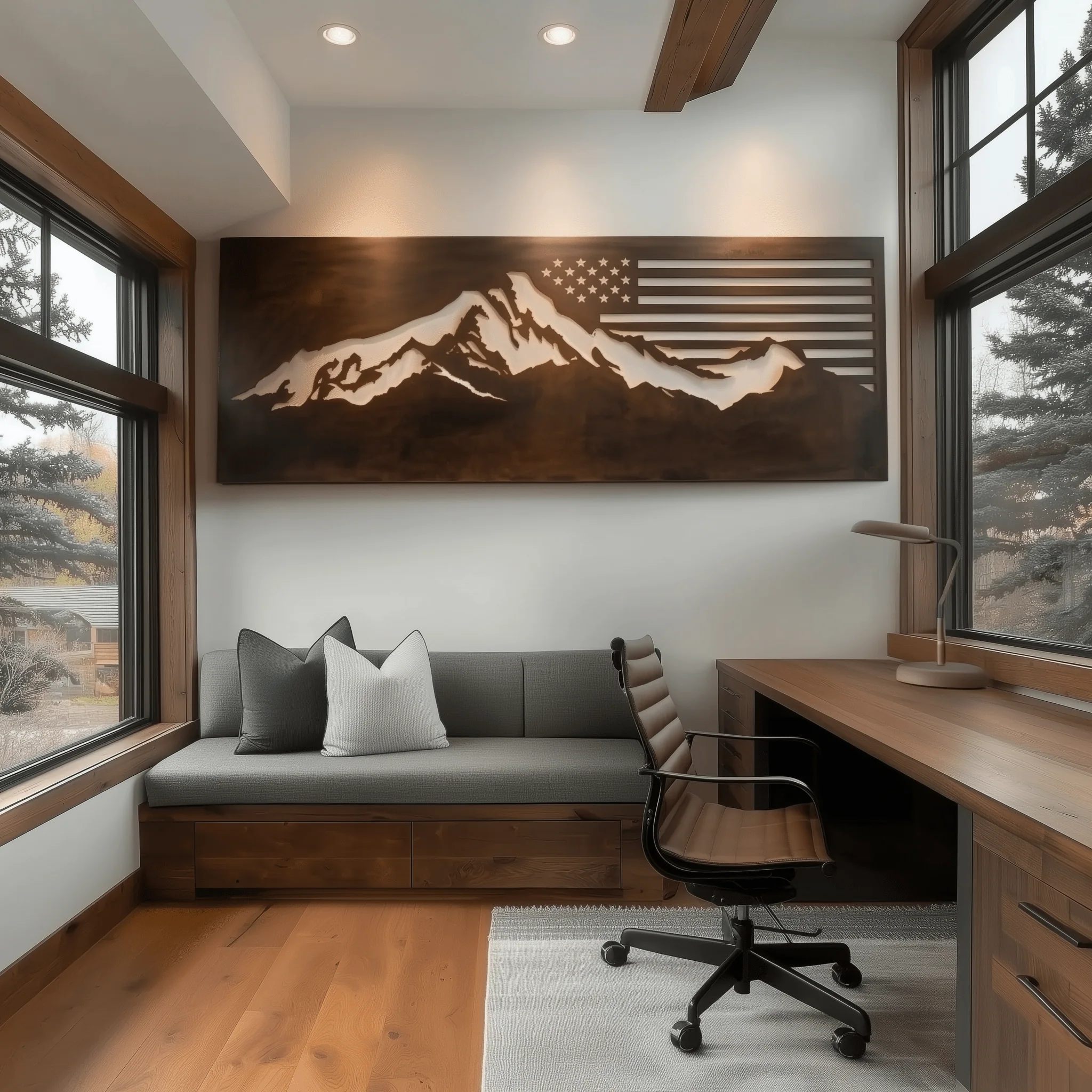 The Patriot - Metal Wall Art - Umber - Image 3