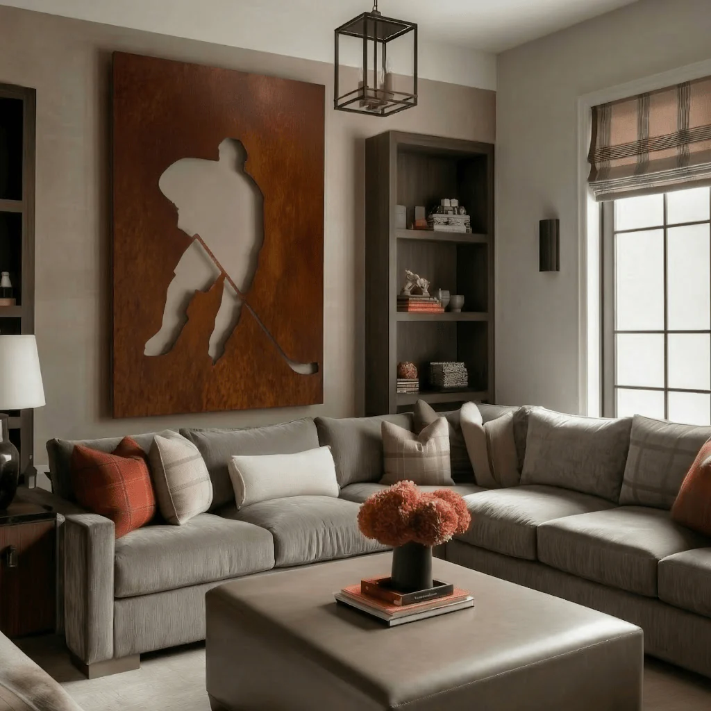 The Powerplay - Metal Wall Art - Oxide